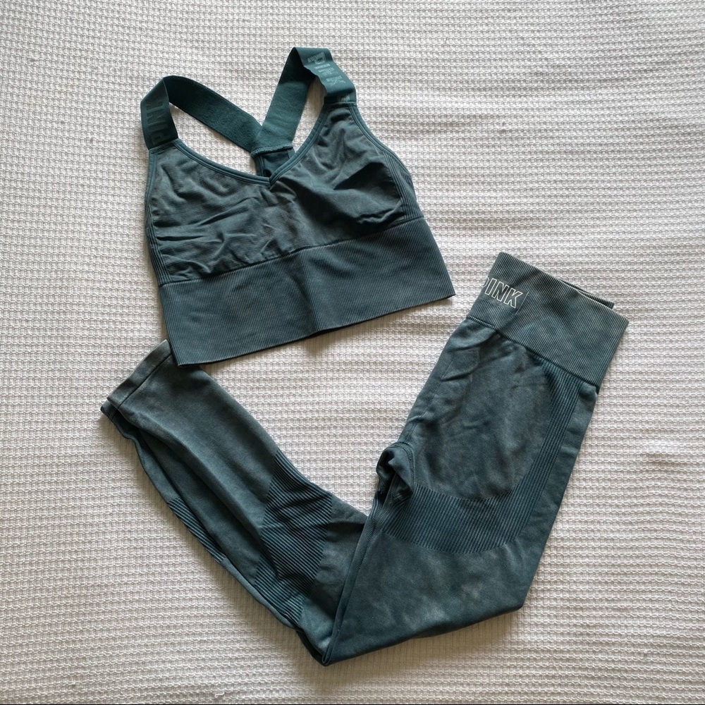 VS PINK SPORT Seamless Leggings & Bra Set
